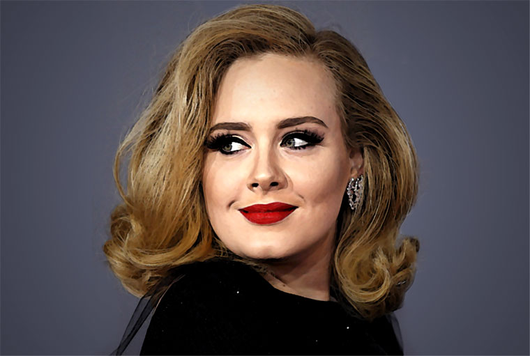 Adele Watercolor Portrait