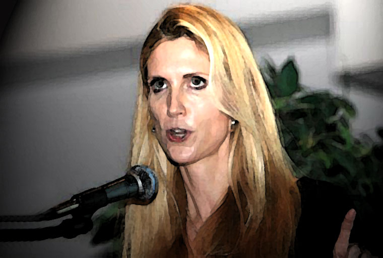 Ann Coulter Watercolor Portrait