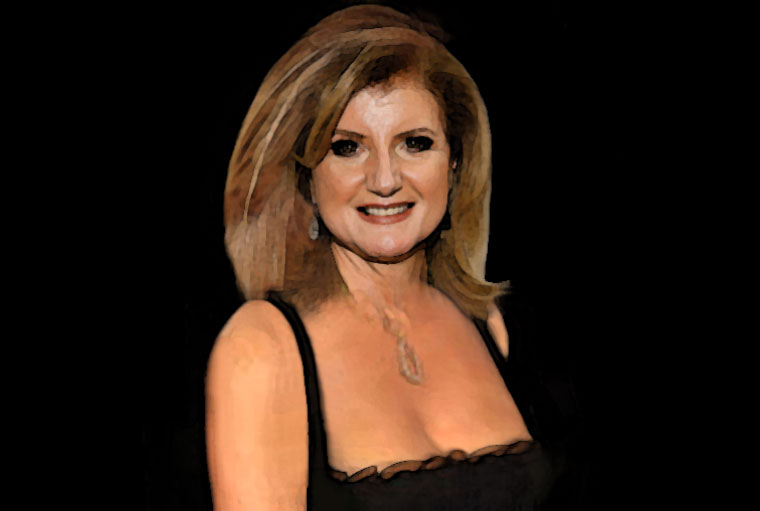 Arianna Huffington Watercolor Portrait