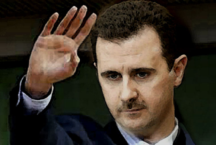 Bashar al-Assad Watercolor Portrait