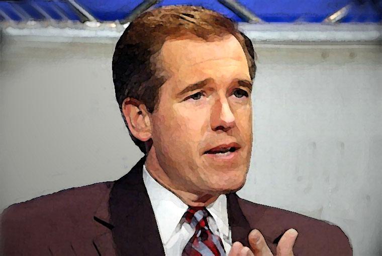 Brian Williams Watercolor Portrait