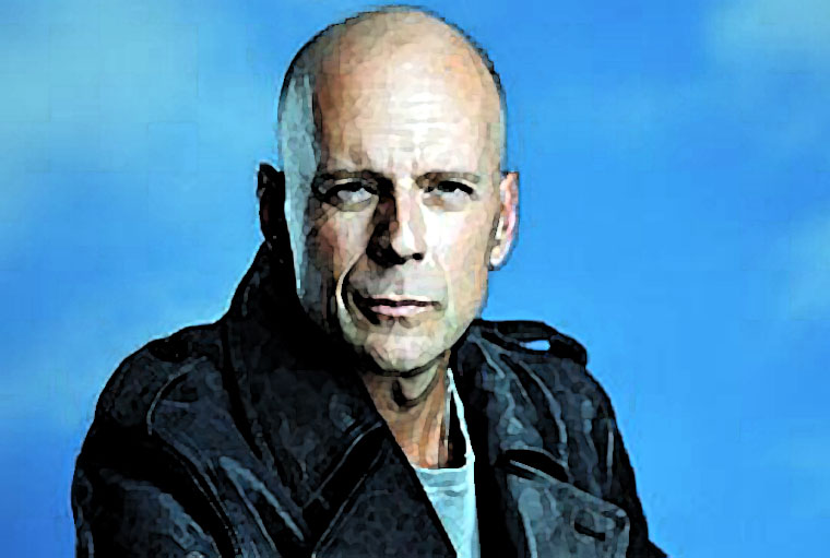 Bruce Willis Watercolor Portrait