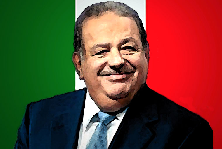 Carlos Slim Watercolor Portrait