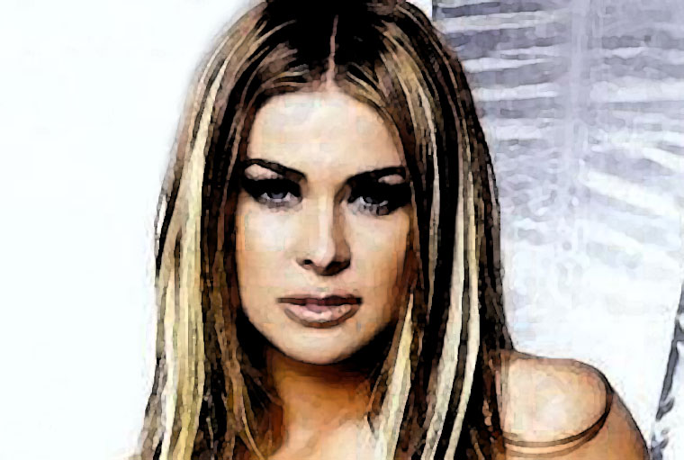 Carmen Electra Watercolor Portrait