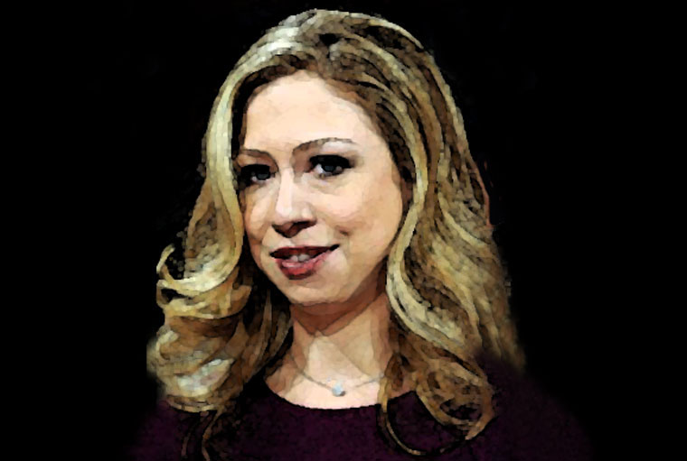 Chelsea Clinton Watercolor Portrait