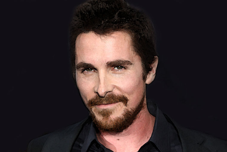 Christian Bale Watercolor Portrait