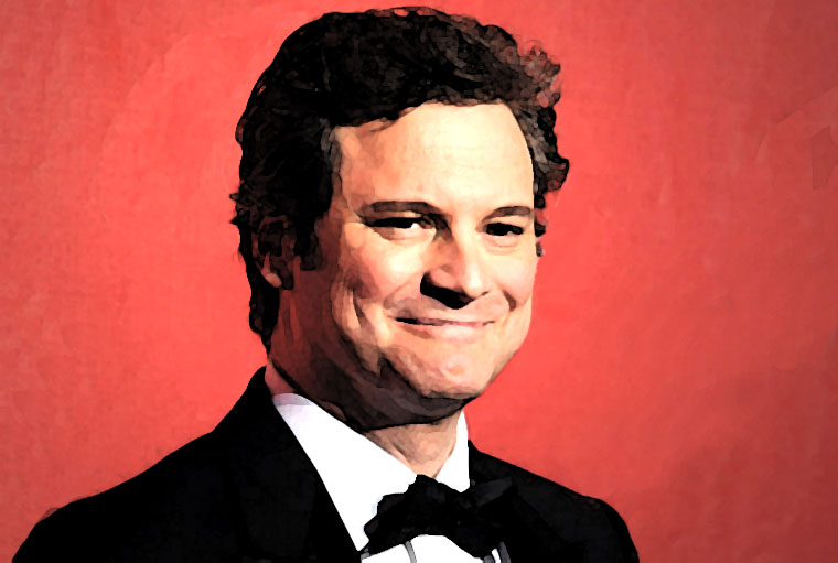 Colin Firth Watercolor Portrait