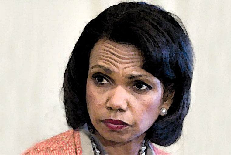 Condoleezza Rice Watercolor Portrait