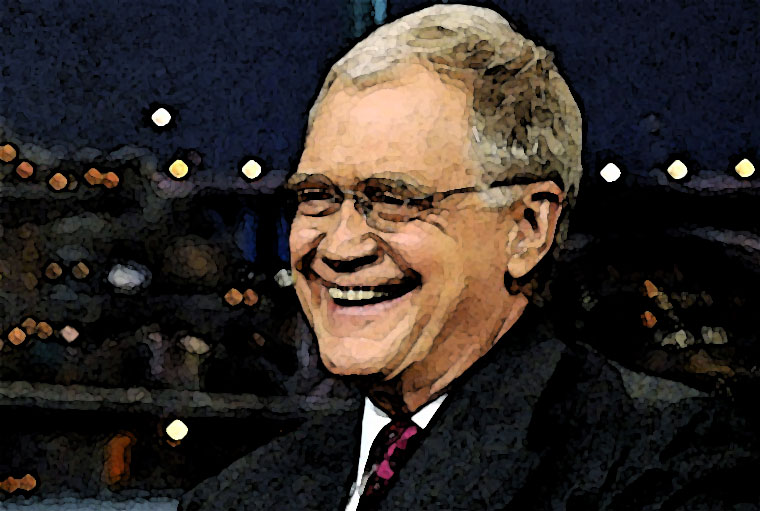 David Letterman Watercolor Portrait