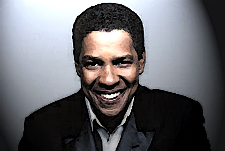 Denzel Washington Watercolor Portrait