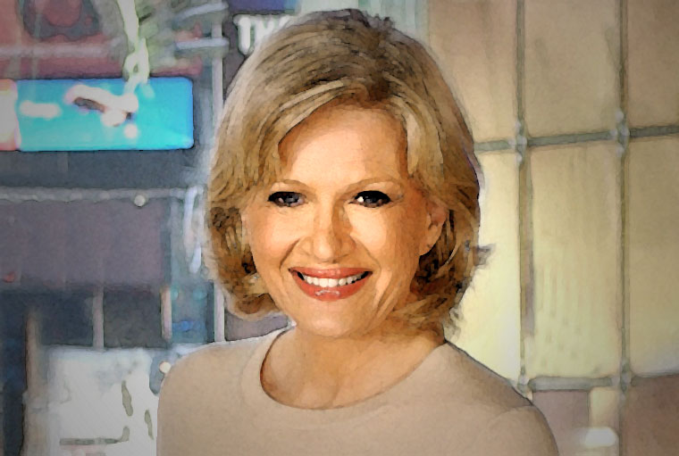 Diane Sawyer Watercolor Portrait