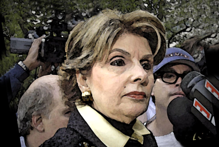 Gloria Allred Watercolor Portrait