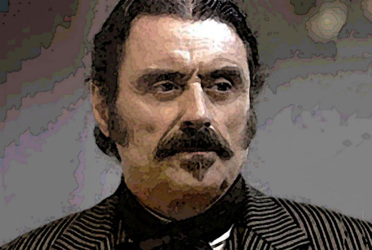 ian mcshane watercolor portrait