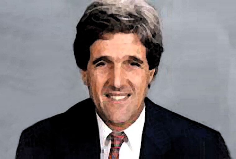 John Kerry Watercolor Portrait