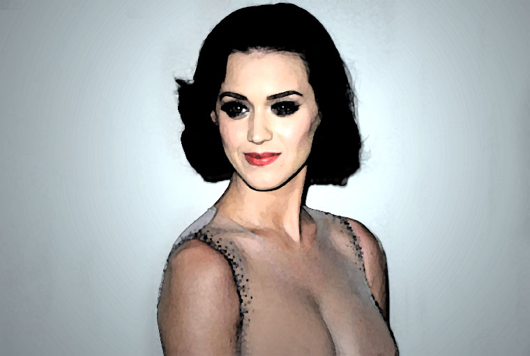 Katy Perry Watercolor Portrait