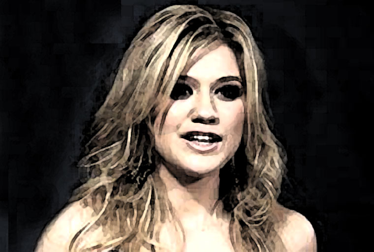 Kelly Clarkson Watercolor Portrait