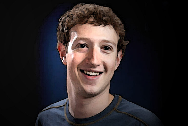 Mark Zuckerberg Watercolor Portrait