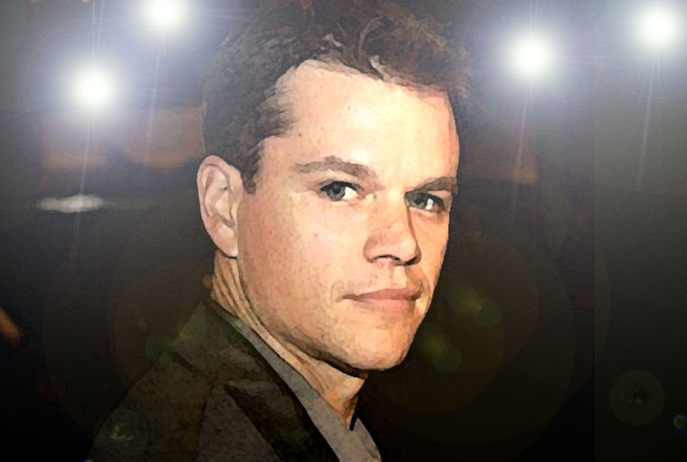 Matt Damon Watercolor Portrait