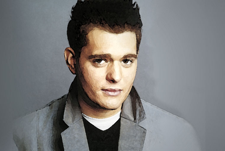 Michael Buble Watercolor Portrait