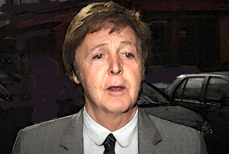 Paul McCartney Watercolor Portrait