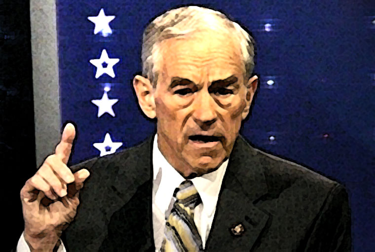 Ron Paul Watercolor Portrait