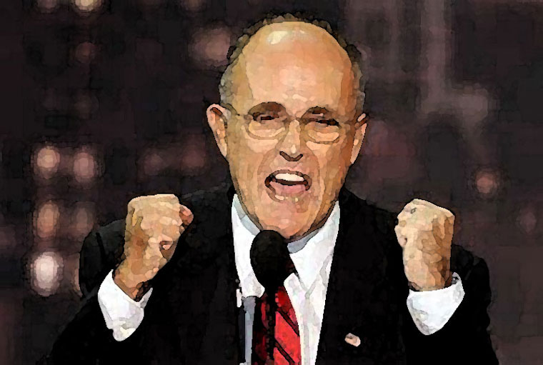 Rudy Giuliani Watercolor Portrait