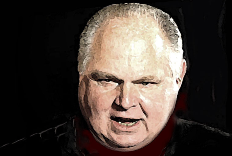 Rush Limbaugh Watercolor Portrait