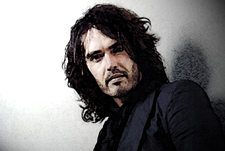 Russell Brand Watercolor Portrait