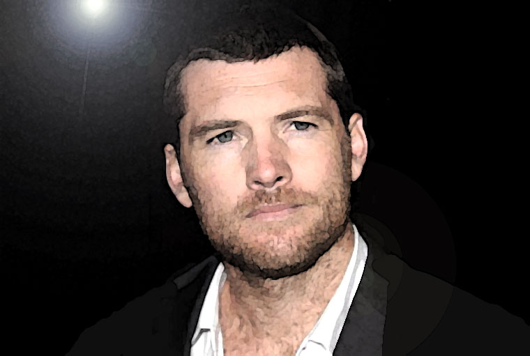 Sam Worthington Watercolor Portrait
