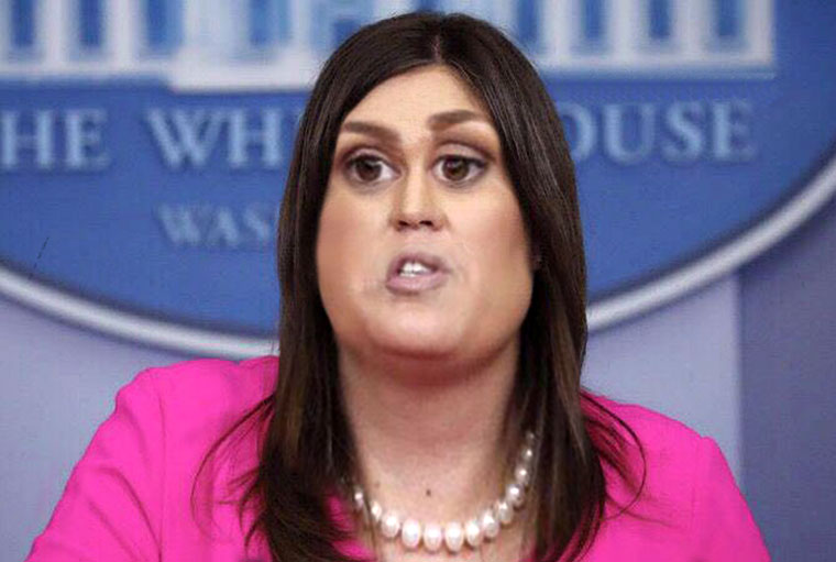 Sarah Huckabee Sanders Watercolor Portrait