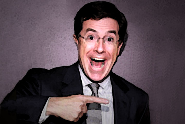 Stephen Colbert Watercolor Portrait