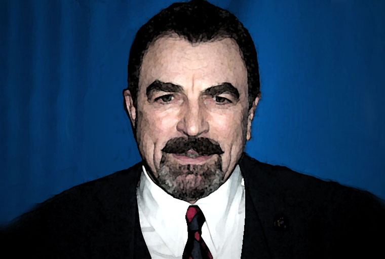 Tom Selleck Watercolor Portrait
