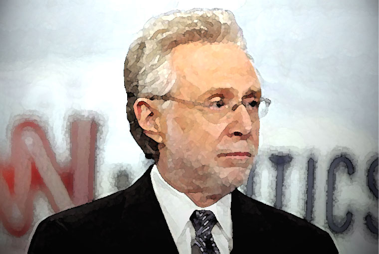 Wolf Blitzer Watercolor Portrait