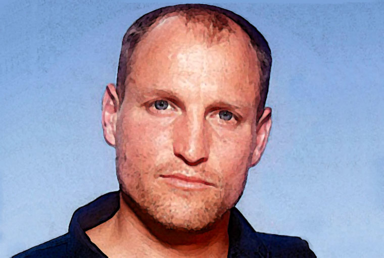 Woody Harrelson Watercolor Portrait